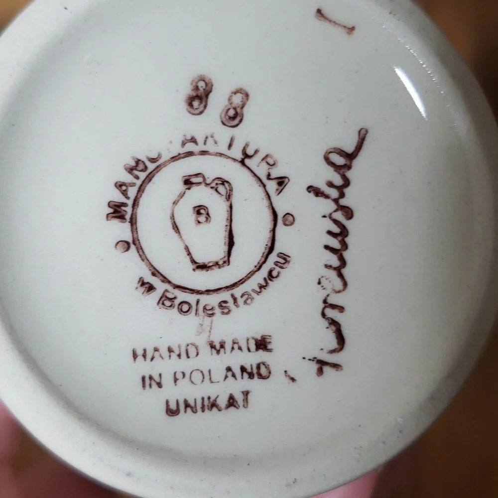 Polish Pottery AVERY Soap Pump